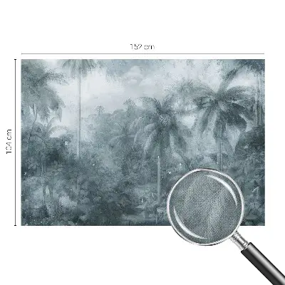 Fotobehang zelfklevend met tropische vegetatie