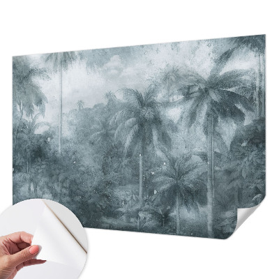 Fotobehang zelfklevend met tropische vegetatie