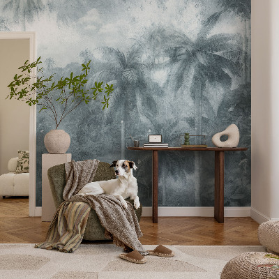 Fotobehang zelfklevend met tropische vegetatie