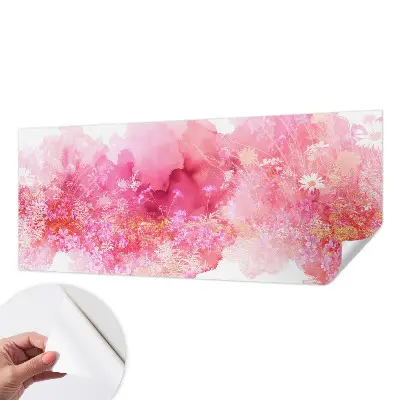 Zelfklevend fotobehang op maat met een bloemenpatroon