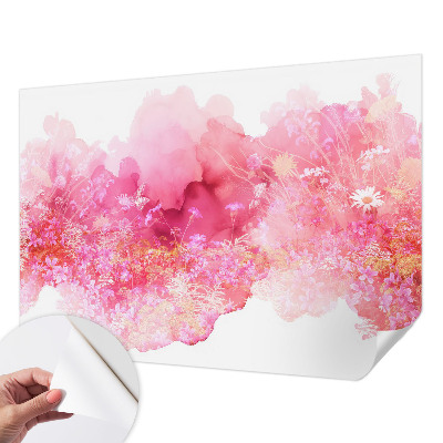 Zelfklevend fotobehang op maat Bloemenpatroon