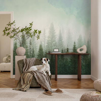 Foto behang voor de kinderkamer Wolf in het bos