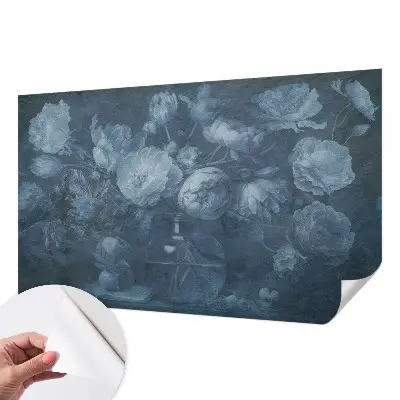 Fotobehang voor kinderkamer met een bloemarrangement als motief