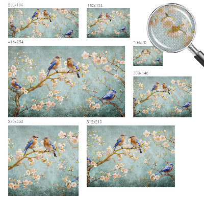 Fotobehang kinderkamer Lente vogels