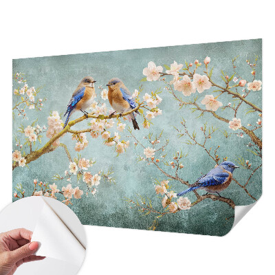 Fotobehang kinderkamer Lente vogels