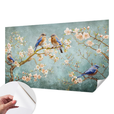 Fotobehang kinderkamer Lente vogels
