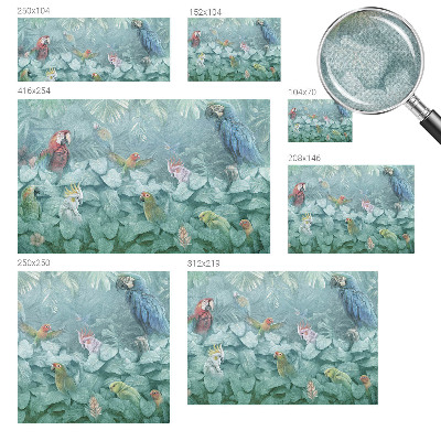 Fotobehang babykamer Exotische vogels