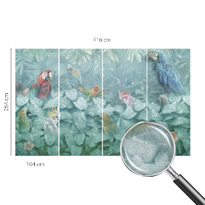 Fotobehang babykamer Exotische vogels