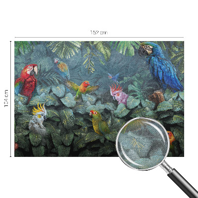 Fotobehang tienerkamer met een exotische jungleprint