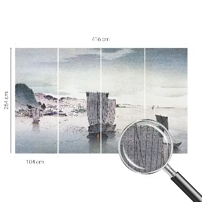 Fotobehang zelfklevend met een maritiem landschap als print
