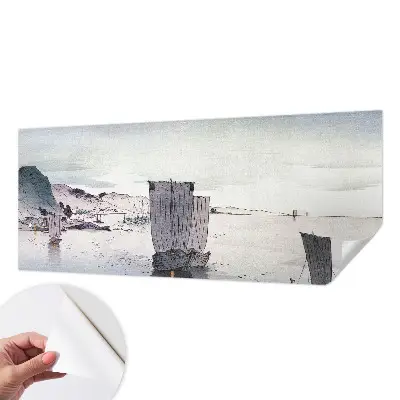 Fotobehang zelfklevend met een maritiem landschap als print