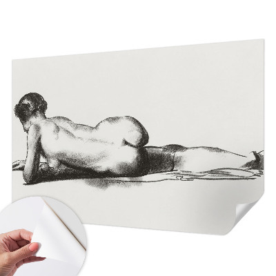 Zelfklevend fotobehang op maat Een subtiele daad