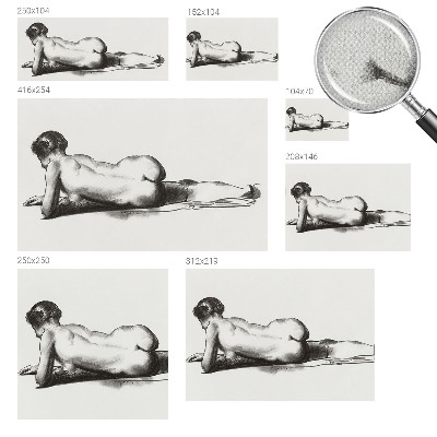 Zelfklevend fotobehang op maat Een subtiele daad