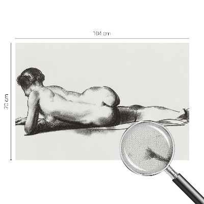 Zelfklevend fotobehang op maat Een subtiele daad