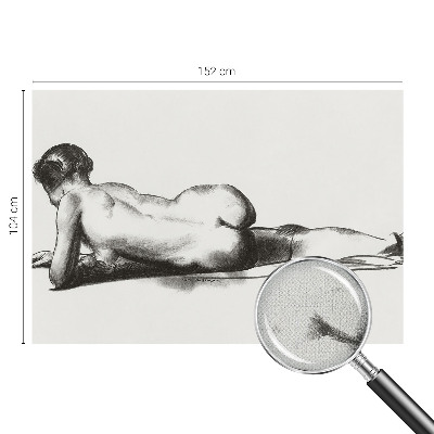 Zelfklevend fotobehang op maat Een subtiele daad