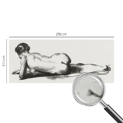 Zelfklevend fotobehang op maat Een subtiele daad