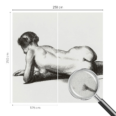 Zelfklevend fotobehang op maat Een subtiele daad