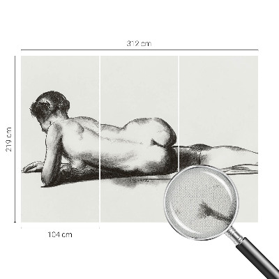 Zelfklevend fotobehang op maat Een subtiele daad