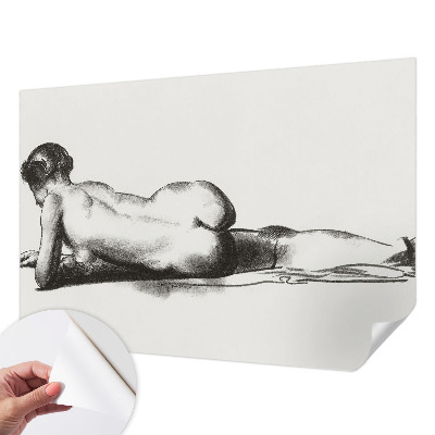 Zelfklevend fotobehang op maat Een subtiele daad