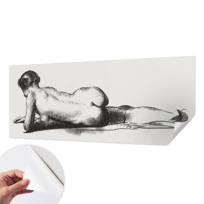 Zelfklevend fotobehang op maat Een subtiele daad