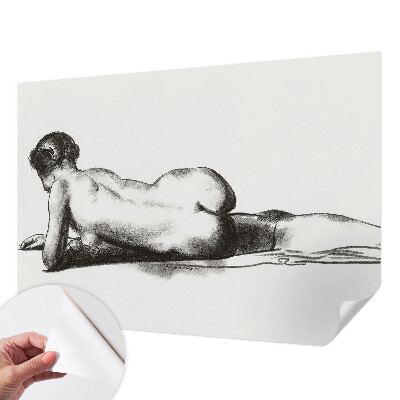 Zelfklevend fotobehang op maat Een subtiele daad