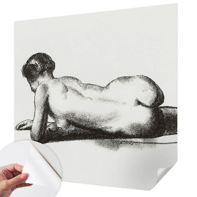 Zelfklevend fotobehang op maat Een subtiele daad