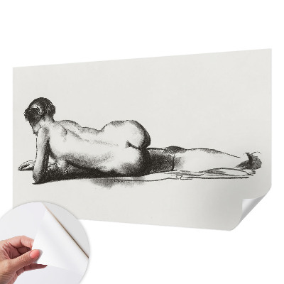 Zelfklevend fotobehang op maat Een subtiele daad