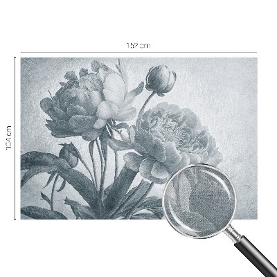 Foto behang voor de kinderkamer met een bloemenchique ontwerp