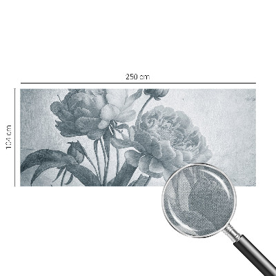Foto behang voor de kinderkamer met een bloemenchique ontwerp