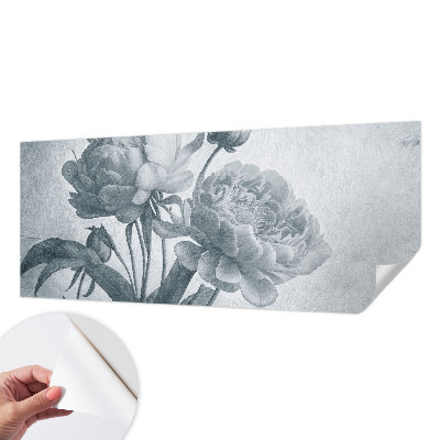 Foto behang voor de kinderkamer met een bloemenchique ontwerp