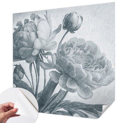 Foto behang voor de kinderkamer met een bloemenchique ontwerp