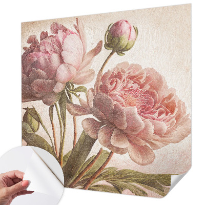 3D fotobehang Delicate pioenrozen