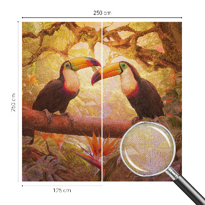 Fotobehang voor kinderkamer Kleurrijke toekans