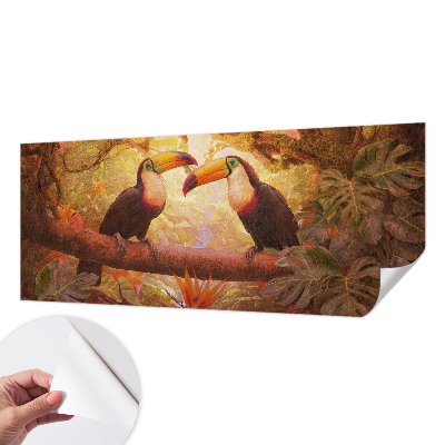 Fotobehang voor kinderkamer Kleurrijke toekans