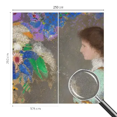 Foto behang voor de keuken met een romantische scène