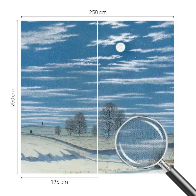 Zelfklevend fotobehang met een winterlandschap