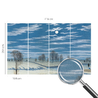 Zelfklevend fotobehang Winterlandschap