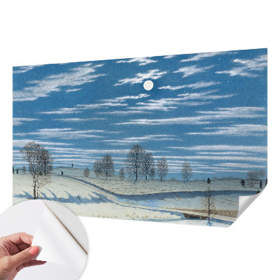 Zelfklevend fotobehang Winterlandschap