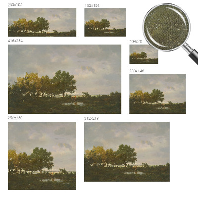 Zelfklevende behangsticker Boslandschap