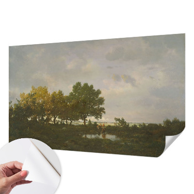 Zelfklevende behangsticker Boslandschap