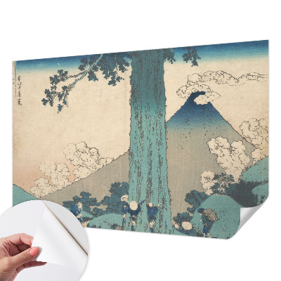 3D fotobehang met een bergpanorama