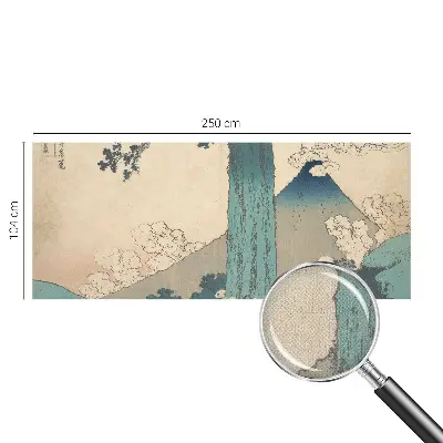 3D fotobehang met een bergpanorama