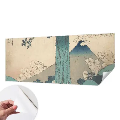 3D fotobehang met een bergpanorama