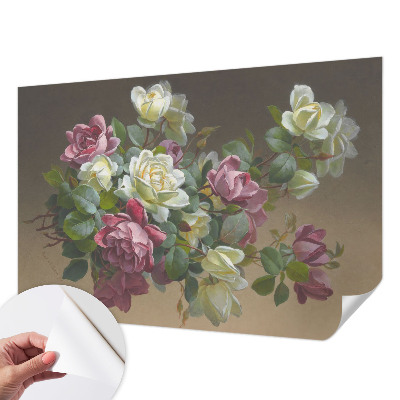 Foto behang voor de kinderkamer met een bloemig en elegant motief