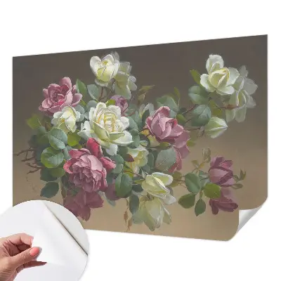Foto behang voor de kinderkamer met een bloemig en elegant motief