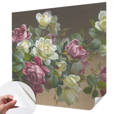 Foto behang voor de kinderkamer met een bloemig en elegant motief