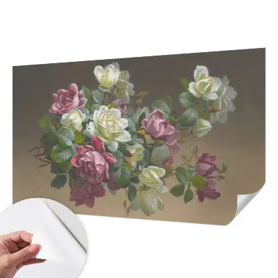 Foto behang voor de kinderkamer met een bloemig en elegant motief