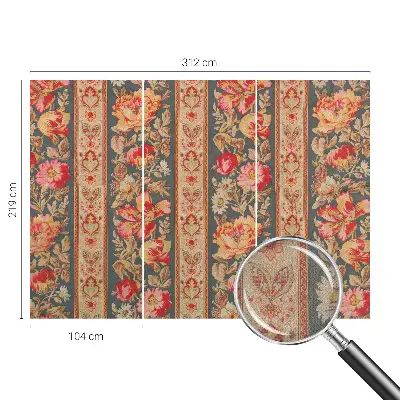 Fotobehang kinderkamer met kleurrijke bloemen