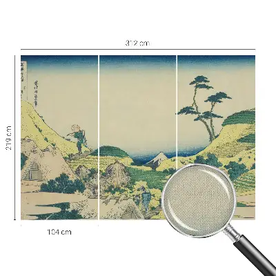 Fotobehang babykamer met een landelijk landschap als motief