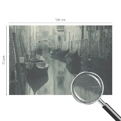 Foto behang voor de keuken met motief Oud kanaal